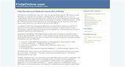 Desktop Screenshot of fmlaonline.com